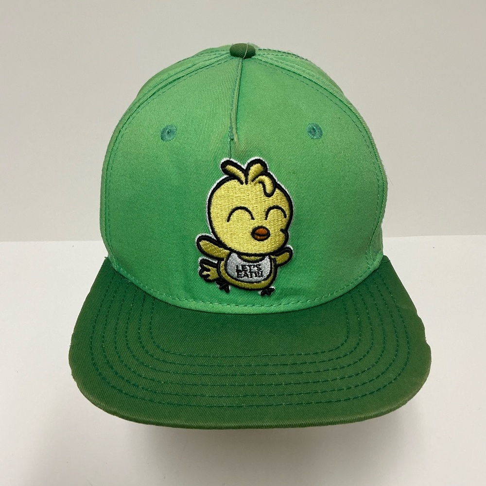 Five Nights at Freddy's Green Baseball Cap SnapBack Hat "Let's Eat" Chica